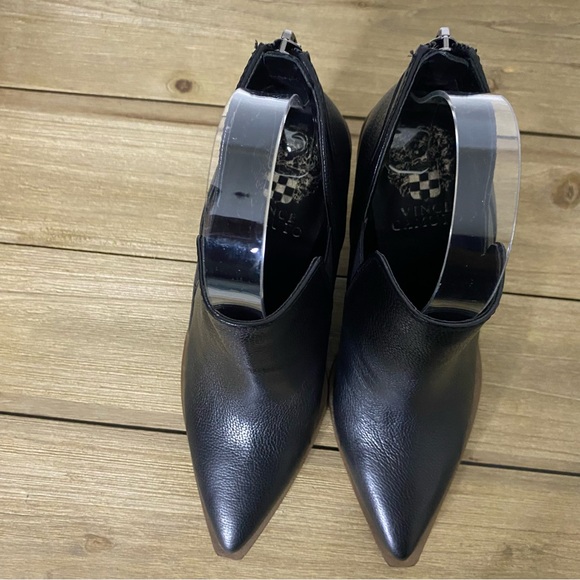 NWOT Vince Camuto Gradina Womens Stacked Heel Black Bootie Size 5 - Picture 6 of 8